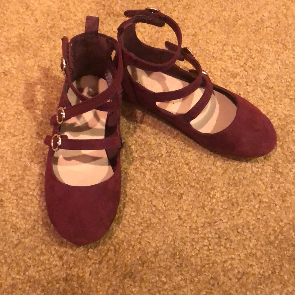 Maroon suede dress shoes toddler 9